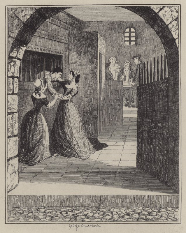 Ilustracja do Jacka Shepparda (rycina) autorstwa George (after) Cruikshank