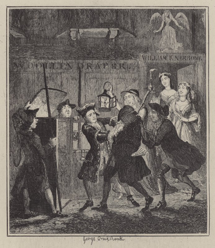 Ilustracja do Jacka Shepparda (grafika) autorstwa George (after) Cruikshank