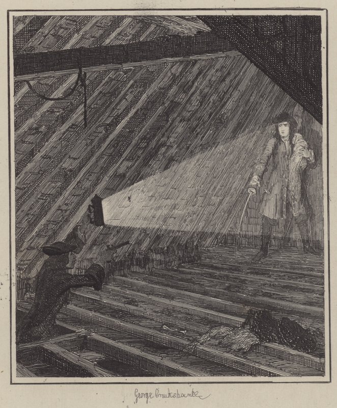 Ilustracja do Jacka Shepparda (grafika) autorstwa George (after) Cruikshank