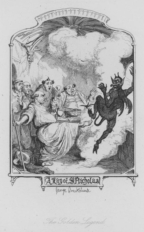 Złota Legenda (rycina) autorstwa George (after) Cruikshank