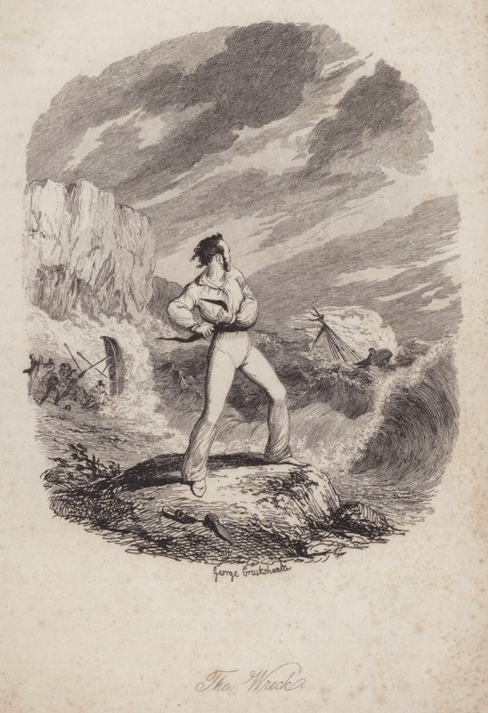 Wrak (grawerunek) autorstwa George (after) Cruikshank