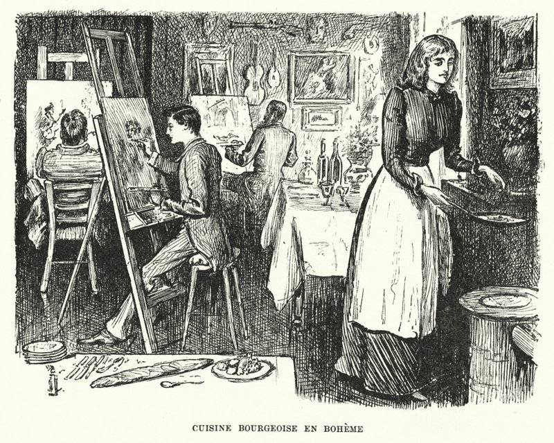 Ilustracja do Trilby autorstwa George du Maurier (grafika) autorstwa George (after) Du Maurier