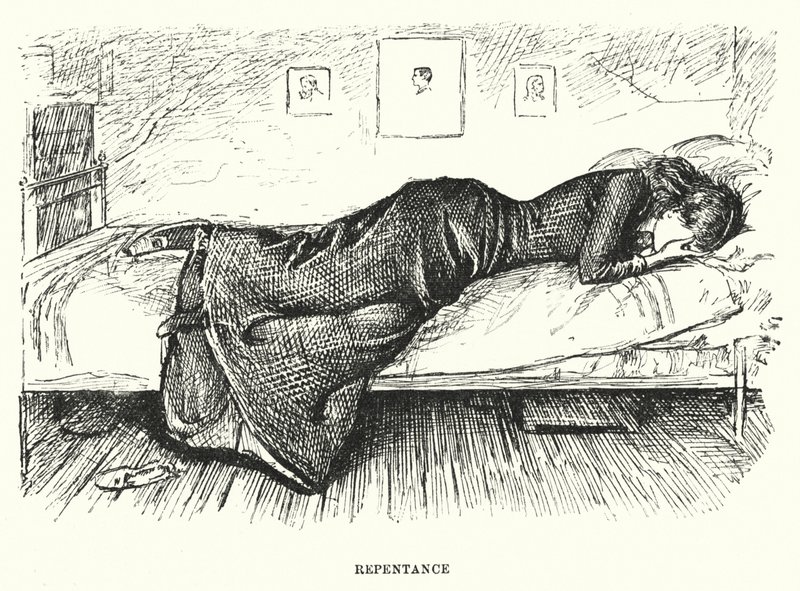 Ilustracja do Trilby autorstwa George du Maurier (grafika) autorstwa George (after) Du Maurier