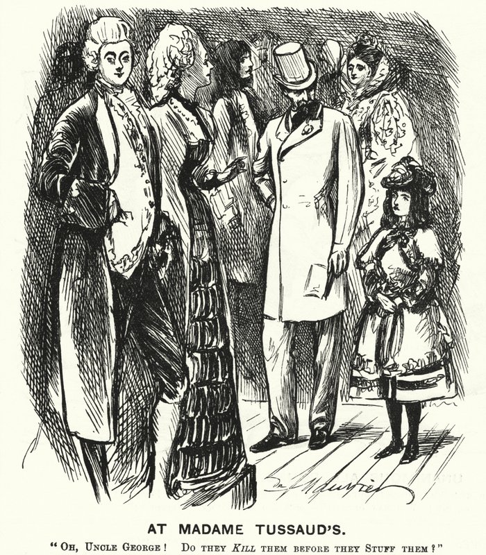 Punch cartoon: U Madame Tussaud