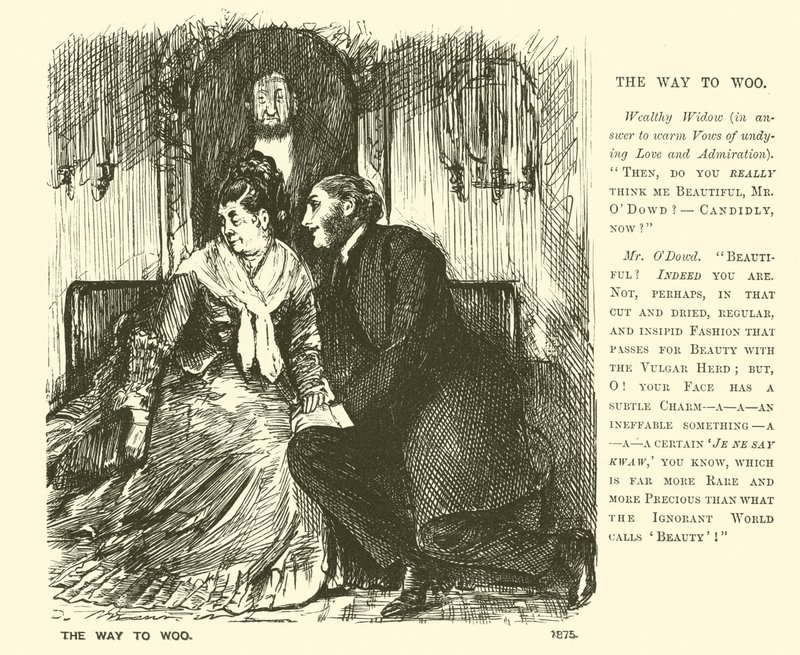 Sposób na zaloty (grawerowanie) autorstwa George (after) Du Maurier