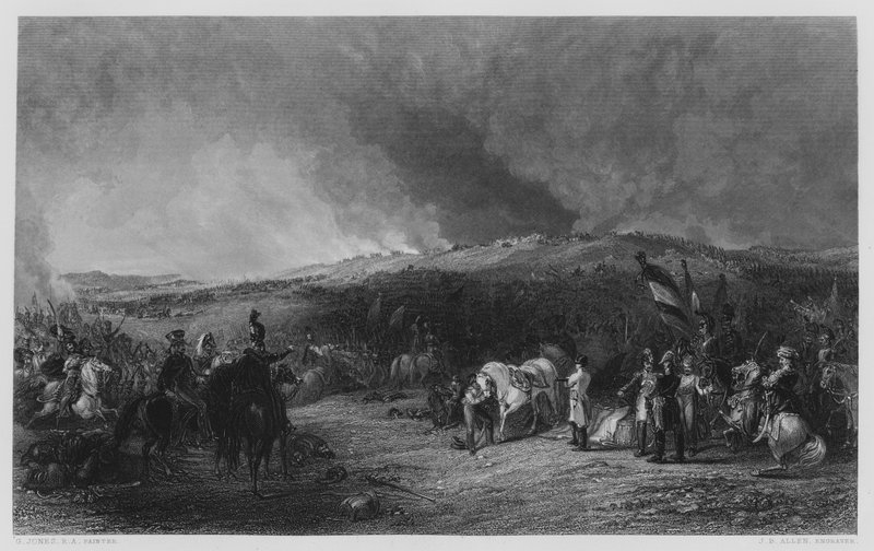 Bitwa pod Borodino, ze zdjęcia w Galerii Vernon (rycina) autorstwa George (after) Jones
