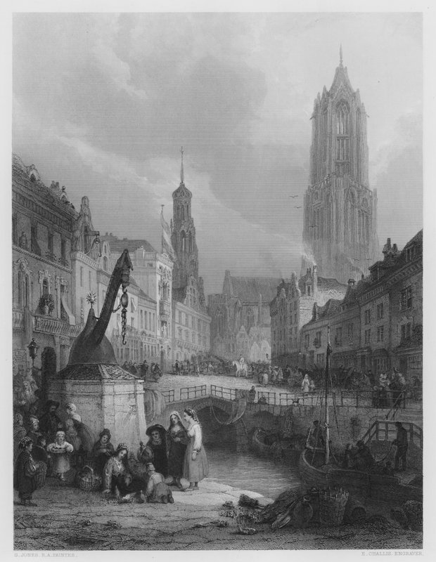 Utrecht, ze zdjęcia w Galerii Vernon (rycina) autorstwa George (after) Jones
