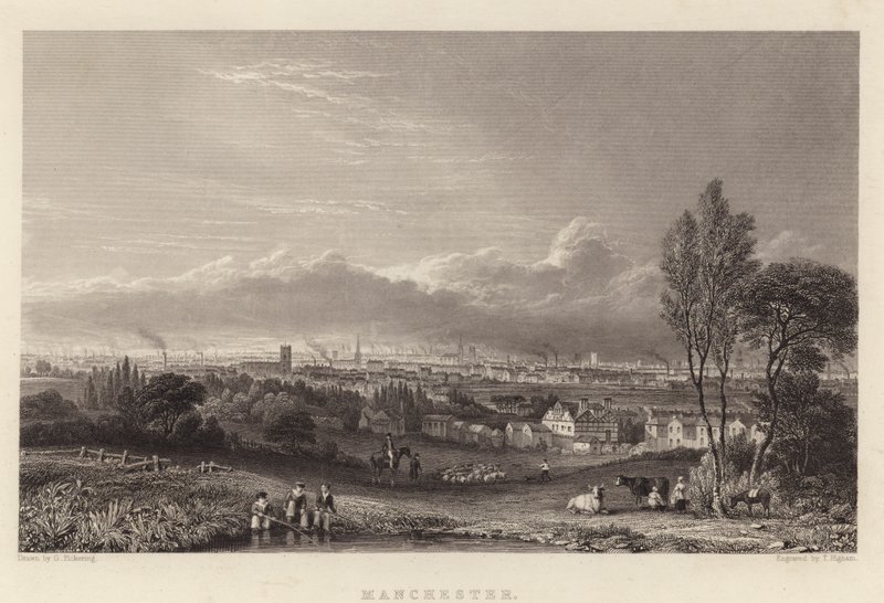 Manchester (grawerowanie) autorstwa George (after) Pickering
