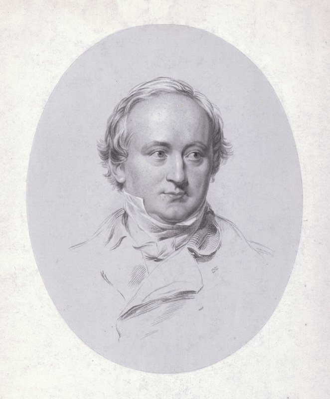 Christian Karl Josias von Bunsen, niemiecki dyplomata i uczony (grafika) autorstwa George (after) Richmond