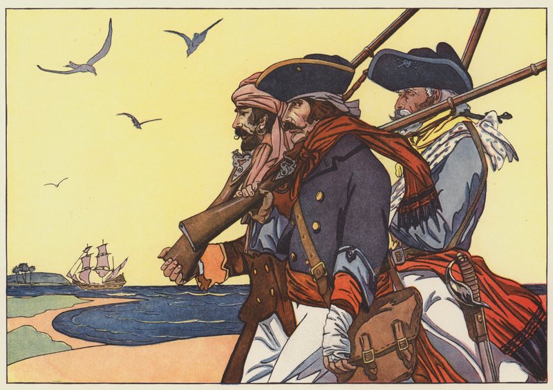 Piraci na wyspie Tortuga autorstwa George Alfred Williams
