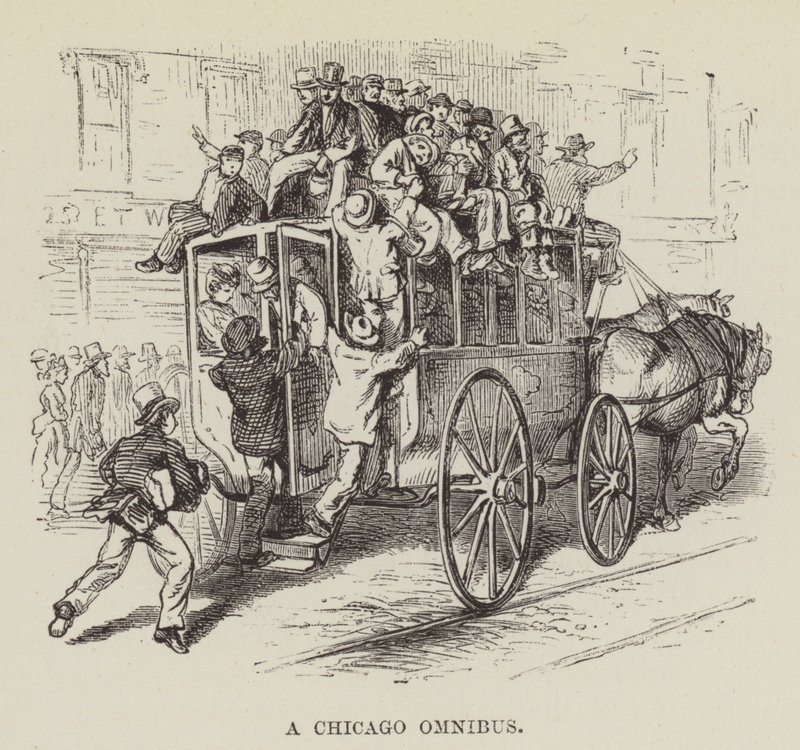 Chicago Omnibus autorstwa George Augustus Sala