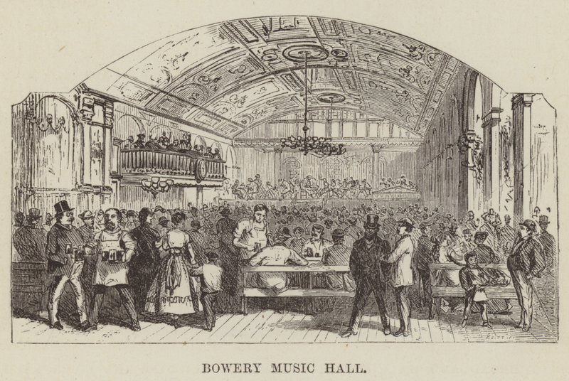 Sala koncertowa Bowery autorstwa George Augustus Sala