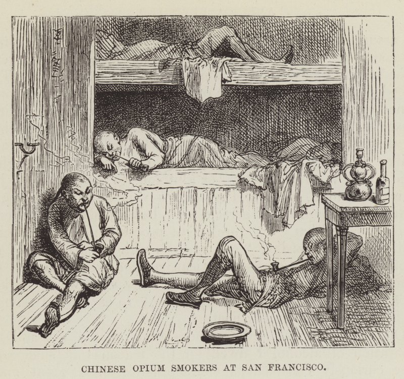 Chińscy palacze opium w San Francisco autorstwa George Augustus Sala