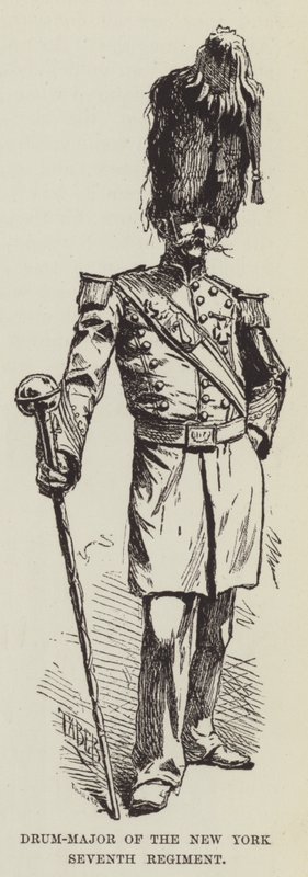 Drum-Major Siódmego Pułku Nowojorskiego autorstwa George Augustus Sala