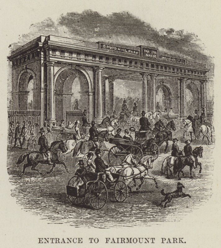 Wejście do Fairmount Park autorstwa George Augustus Sala