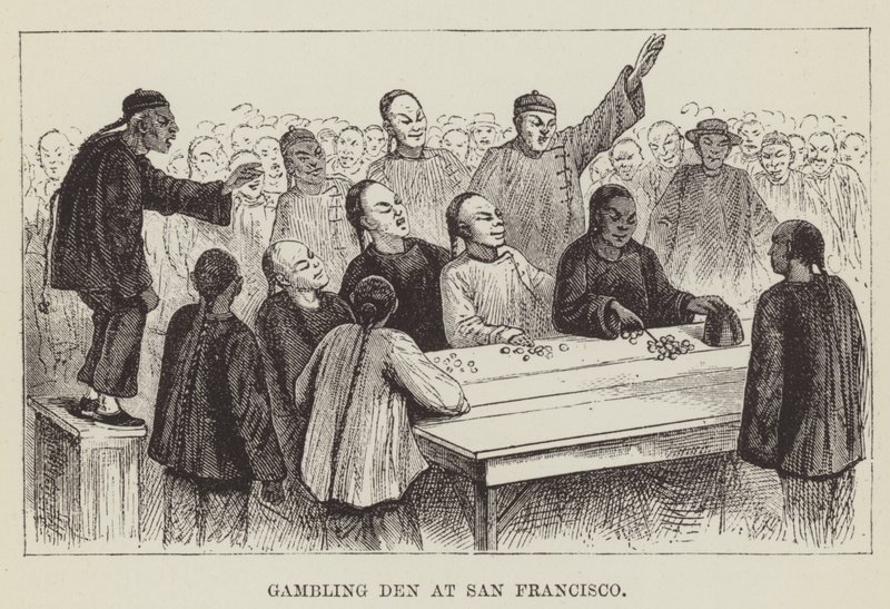 Miejsce hazardu w San Francisco autorstwa George Augustus Sala