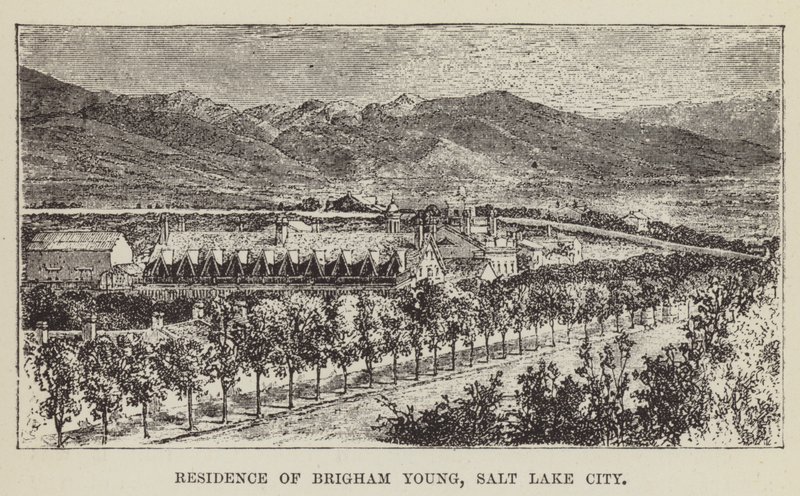 Rezydencja Brighama Younga, Salt Lake City autorstwa George Augustus Sala