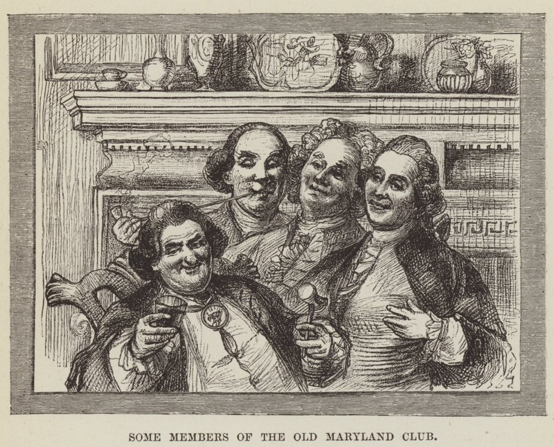 Niektórzy członkowie klubu Old Maryland autorstwa George Augustus Sala