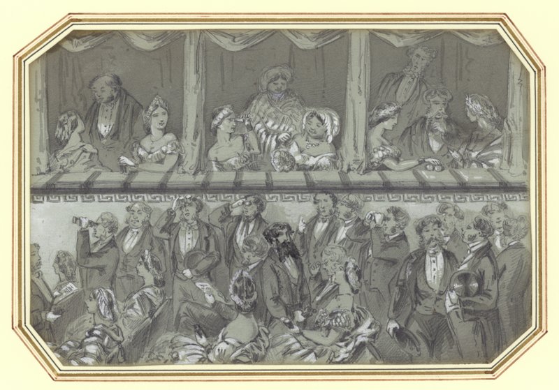 Teatr Williama McConnella Haymarket autorstwa George Augustus Sala