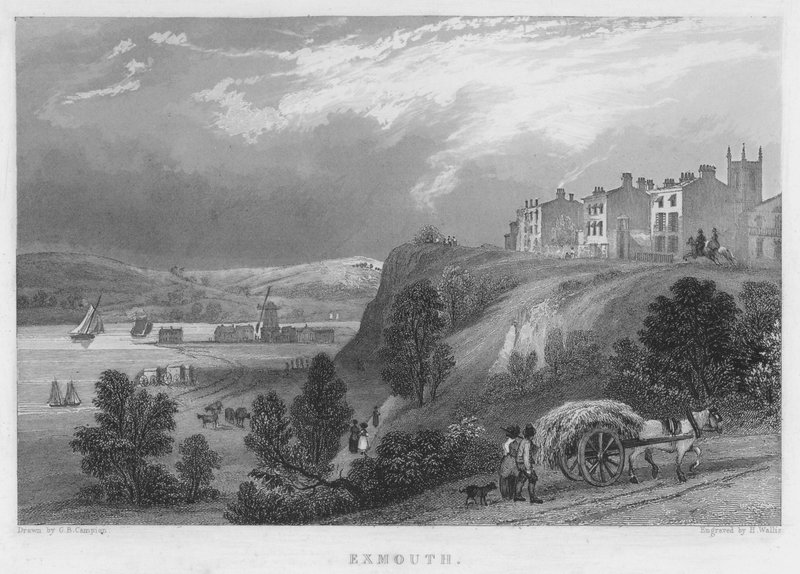 Exmouth (grawerowanie) autorstwa George Bryant Campion