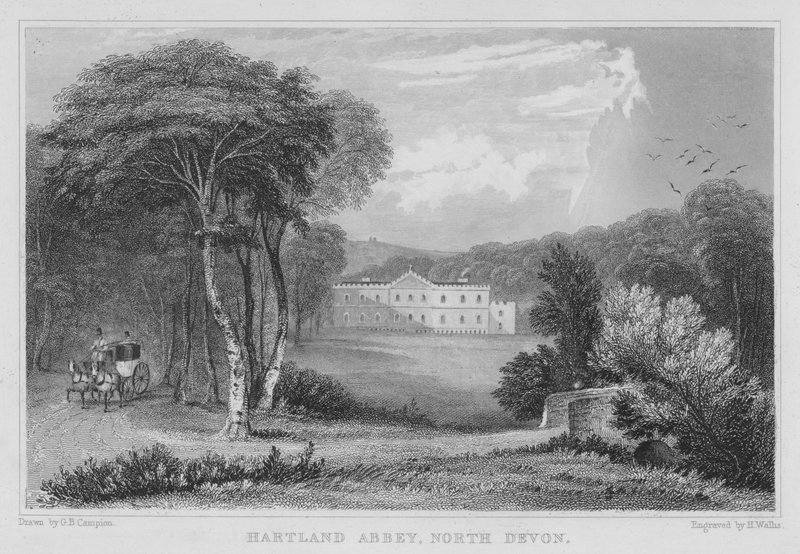 Opactwo Hartland, North Devon (grawerowanie) autorstwa George Bryant Campion