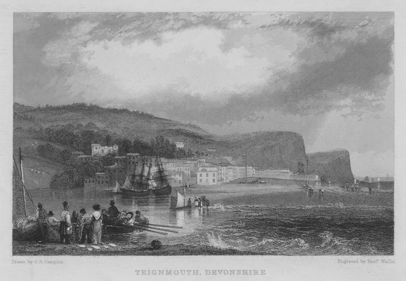Teignmouth, Devonshire (grawerowanie) autorstwa George Bryant Campion