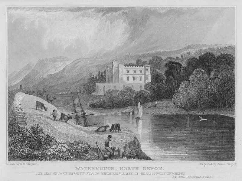 Watermouth, North Devon (grawerowanie) autorstwa George Bryant Campion