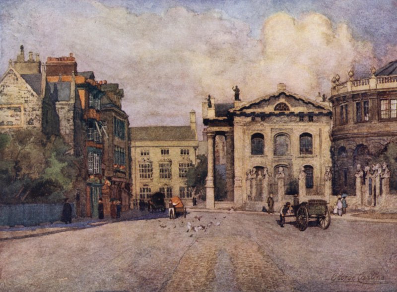 Oxford: Broad Street (kolor lito) autorstwa George Carline