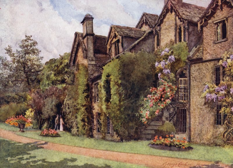 Oxford: Stare budynki benedyktyńskie, Worcester College autorstwa George Carline
