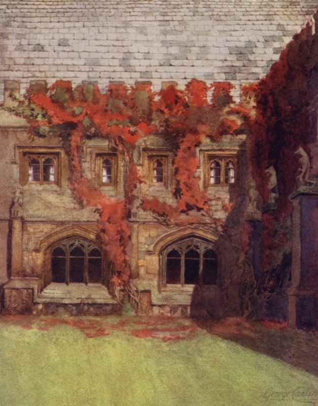Oxford: Pokoje Księcia Walii, Magdalen College (kolor lito) autorstwa George Carline