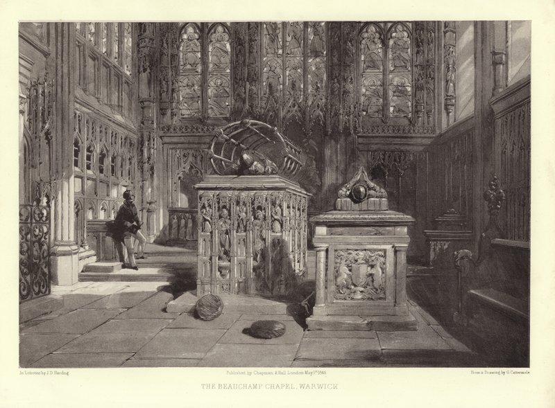Kaplica Beauchamp, Warwick autorstwa George Cattermole