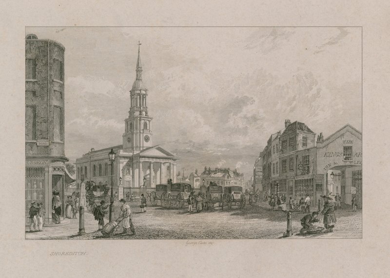 Kościół św Leonarda, Shoreditch autorstwa George Cooke
