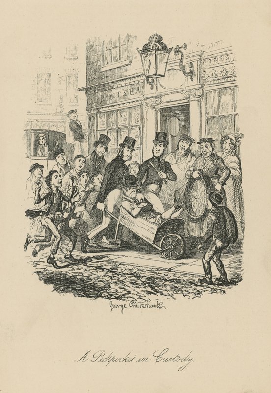Kieszonkowiec w areszcie autorstwa George Cruikshank