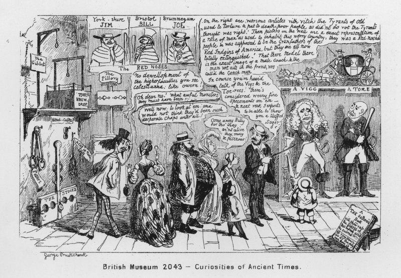 British Museum 2043, Ciekawostki starożytności (rycina) autorstwa George Cruikshank