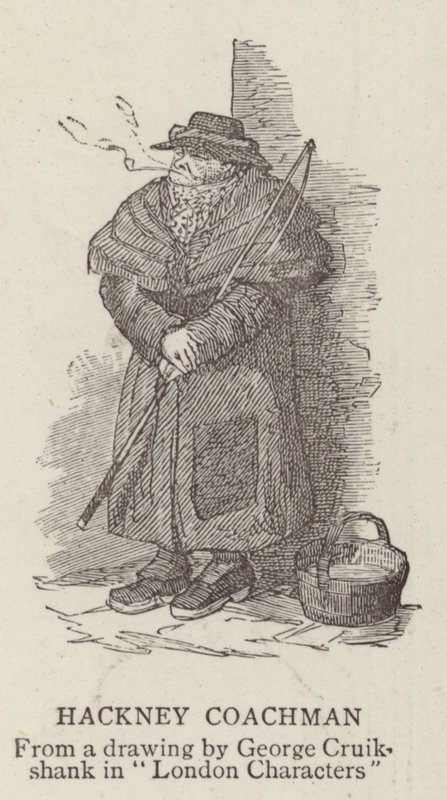Woźnica z hackneyem autorstwa George Cruikshank