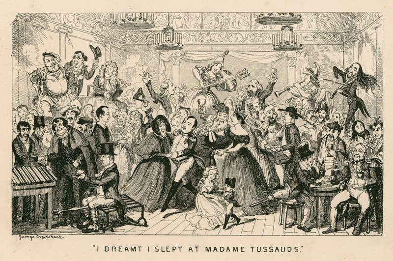 Śniło mi się, że spałem w Madame Tussauds autorstwa George Cruikshank