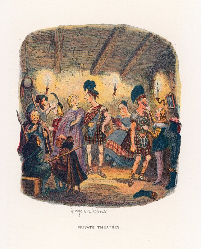 Ilustracja do szkiców Boz autorstwa George Cruikshank