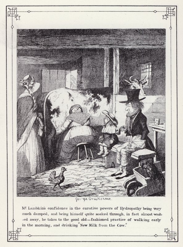Ilustracja do książki Własna licencjata, czyli postępy pana Lambkina (Gent) (rycina) autorstwa George Cruikshank