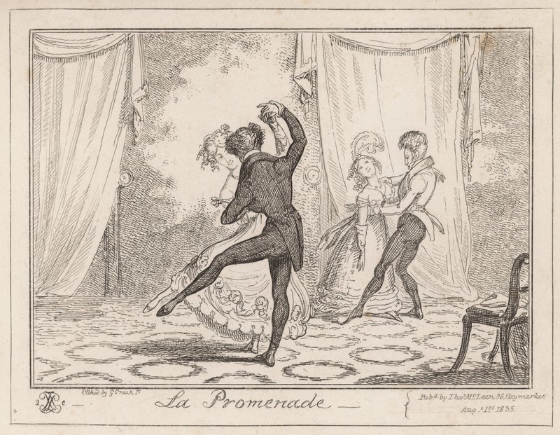 Promenada autorstwa George Cruikshank