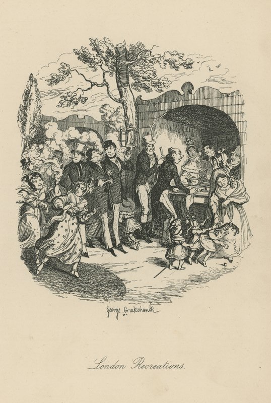 Rekreacje w Londynie autorstwa George Cruikshank