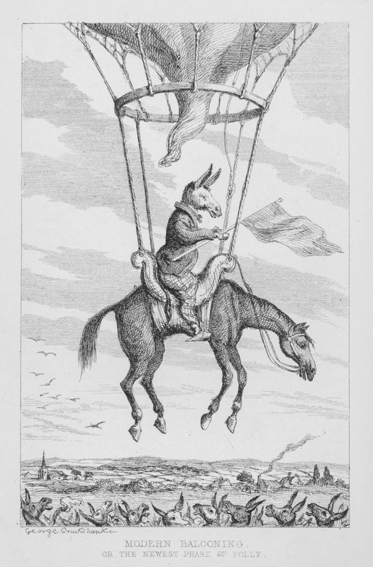 Nowoczesne balony, czyli najnowsza faza szaleństwa autorstwa George Cruikshank