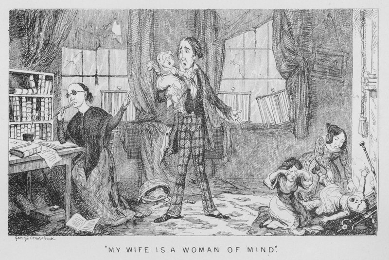 ?Moja żona jest kobietą umysłu? autorstwa George Cruikshank