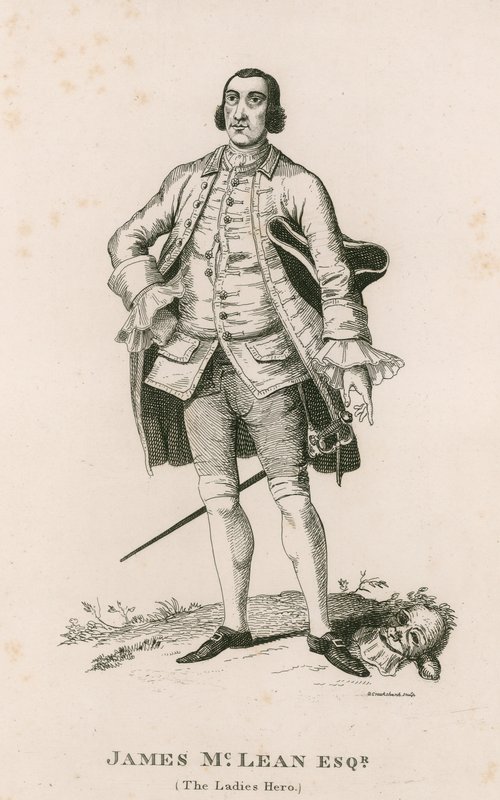 Portret Jamesa McLeana (Bohaterka kobiet) autorstwa George Cruikshank