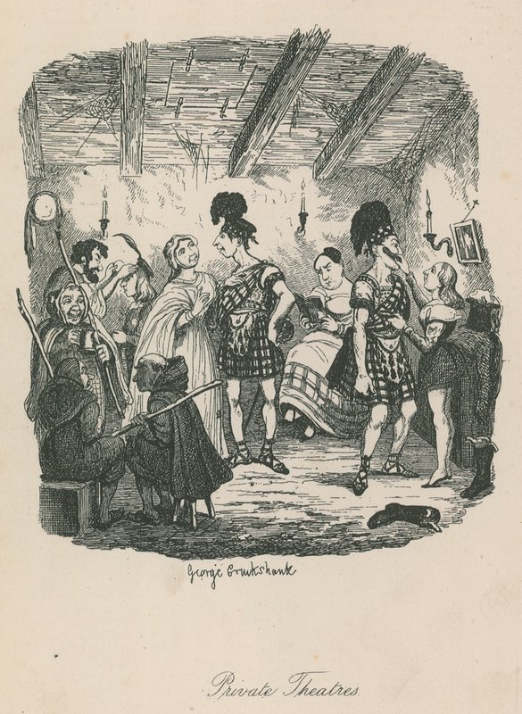 Teatry prywatne autorstwa George Cruikshank