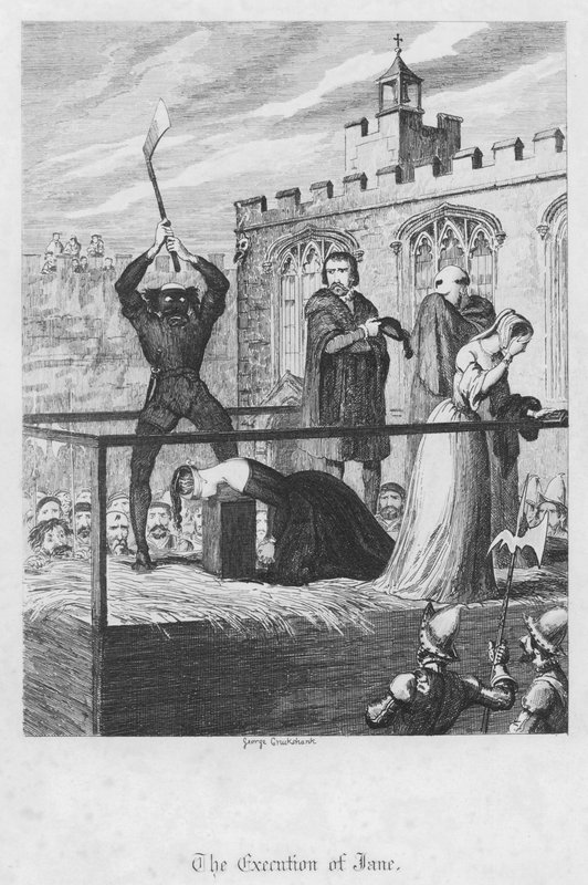 Egzekucja Jane autorstwa George Cruikshank