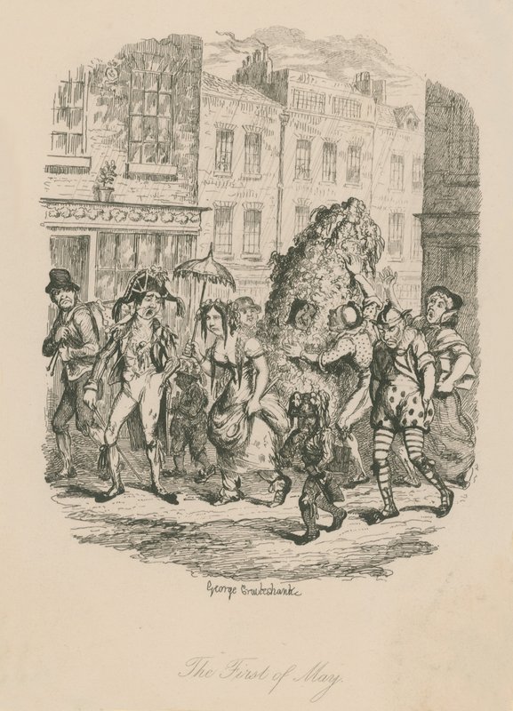 Pierwszy maja autorstwa George Cruikshank