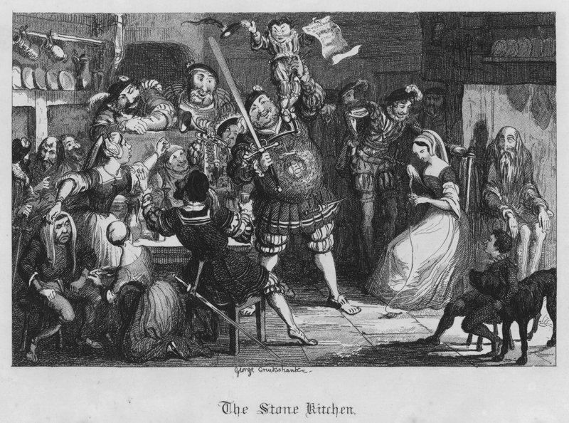 Kuchnia kamienna (grawerowanie) autorstwa George Cruikshank