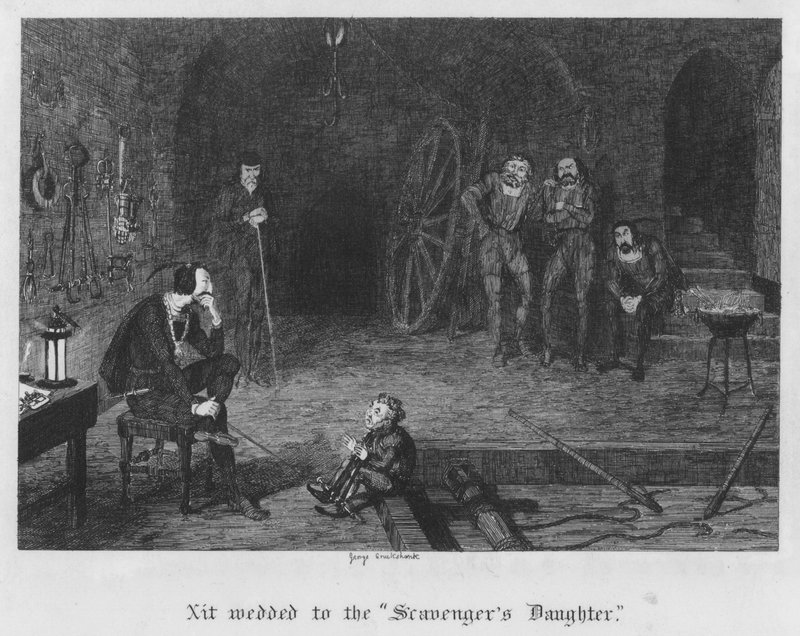 Xit zaślubiony „córce padlinożercy” (rycina) autorstwa George Cruikshank