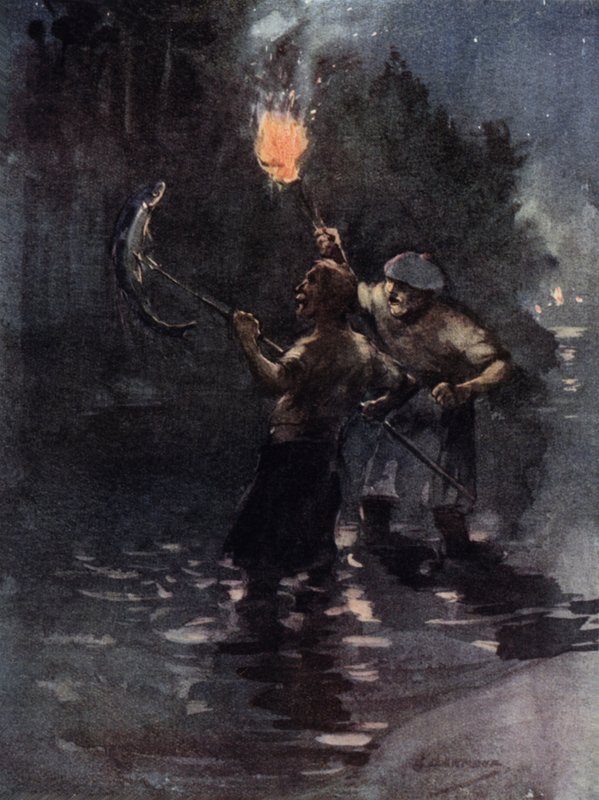 Od czasu do czasu można było zobaczyć łososia (kolor lito) autorstwa George Denholm Armour