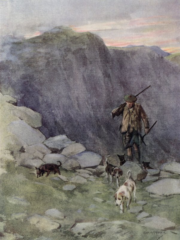 Łowca lisów z Highland (kolor lito) autorstwa George Denholm Armour